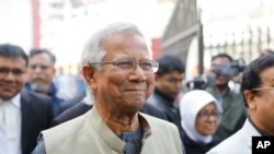 Mshindi wa tuzo ya Nobel Muhammad Yunus, aliyepewa dhamana na mahakama ya Bangladesh Jumapili.