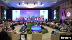 2023年7月14日，各国外长出席在雅加达举行的第30届东盟地区论坛外长会议。