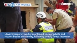 VOA60 World - Emergency workers continue recovery options in the Libyan city of Derna 
