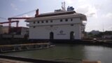 Сушата го попречува бродскиот сообраќај низ Панамскиот канал