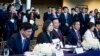 Taiwan President Tsai Ing-wen, second from left, attends a bipartisan leadership meeting at the Ronald Reagan Presidential Library in Simi Valley, Calif., April 5, 2023.