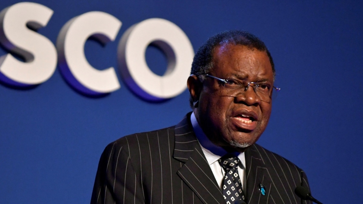 Namibia's President Hage Geingob