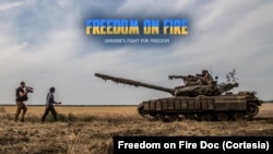 Poster del documental Freedom on Fire. Ukraine's Fight for Freedom