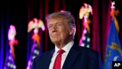 FILE - Former President Donald Trump speaks at a campaign event in Las Vegas on July 8, 2023. A Justice Department indictment on Aug. 1, 2023, accuses Trump of conspiring with allies to overturn his 2020 election loss