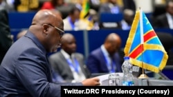 Presidente da República Democrática do Congo, Félix Tshisekedi, Addis-Abeba, Etiópia