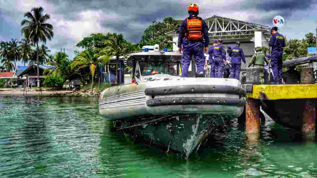 Los ejercicios hacen parte de la celebración del Bicentenario Naval de Colombia, que ha recibido a más de 20 países para la realización de tareas internacionales de asistencia humanitaria y entrenamiento en tierra, mar y aire.&nbsp;