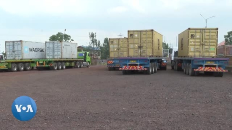 Plusieurs camions chargés de marchandises bloqués à la frontière du Rwanda-RDC