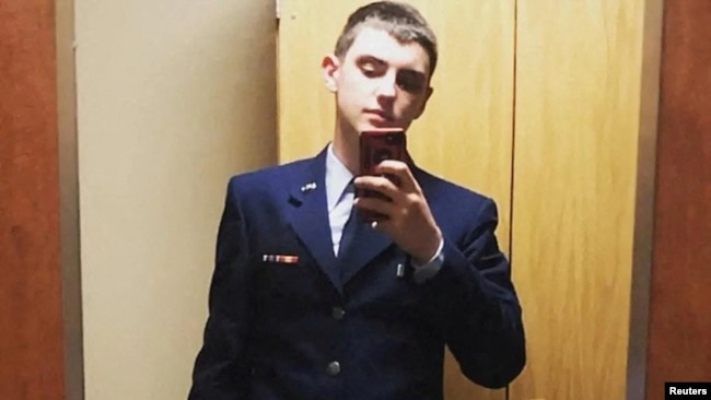 An undated picture shows Jack Douglas Teixeira, a 21-year-old member of the Massachusetts Air National Guard. (Social Media Website/via Reuters)