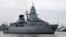 The frigate Hessen departs from Wilhelmshaven, Germany, Feb. 8, 2024. It will participate in the international Aspides mission to protect shipping and ensure freedom of navigation in the Red Sea.