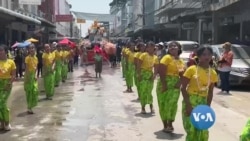 မဲဆောက် သင်္ကြန်ပွဲတော်အတက်နေ့ မြန်မာတွေပါဝင်ဆင်နွှဲ