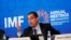 资料照片：国际货币基金组织财政事务主任加斯帕尔在华盛顿对记者讲话。（2022年10月12日）