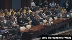 Gabrijel Eskobar tokom pretresa Pododbora za Evropu Predstavničkog doma Kongresa SAD