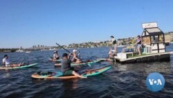 Seattle Girls Making Splash with Floating Lemonade Stand