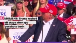Trump Whisked Away at Rally With Blood on His Face