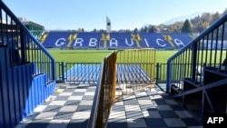 Stadion Željezničara u sarajevskom naselju Grbavica (Foto: ELVIS BARUKCIC/AFP)
