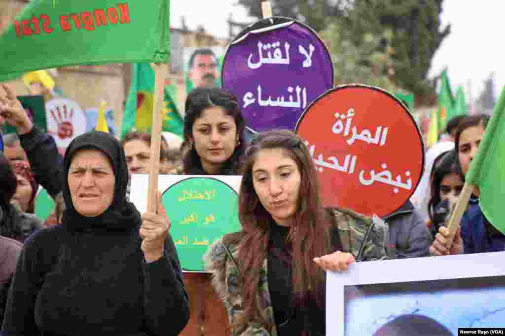 Jinên Efrînî Yên Derbider Li Dijî Tundîyê Daketin Qadan