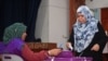 A voter casts her ballot during the country's parliamentary election, in Male, Apr. 21, 2024. The Maldives votes in a parliamentary election likely to test President Mohamed Muizzu's tilt towards China and away from India.