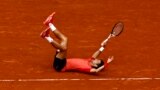 Serbia's Novak Djokovic celebrates after winning his final match against Norway's Casper Ruud at the Roland Garros stadium in Paris, France, June 11, 2023