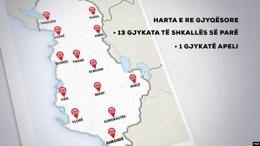 Harta e re gjyqësore në Shqipëri, shqetësime për kostot dhe vonesat në drejtësi