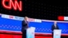 Detalj iz prenosa predsjedničke debate na televiziji CNN. (Foto: REUTERS/Emily Elconin)