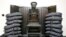 FILE - A chair sits in the execution chamber at the Utah State Prison on June 18, 2010, after Ronnie Lee Gardner was executed by firing squad in Draper, Utah. 