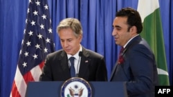 امریکہ کے وزیر خارجہ اینٹنی بلنکن اور ان کے پاکستانی ہم منصب بلاول بھٹو زرداری ، فائل فوٹو 