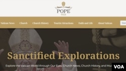 Sajt "Pope web" koji koristi domen nekadašnjeg sajta "Pope2You" koji je uspostavljen za vrijeme Pape Benedikta XVI
