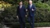 FILE — Chinese President Xi Jinping, left, and U.S. President Joe Biden walk together at the Filoli Estate in Woodside, California, during the Asia-Pacific Economic Cooperation leaders' week, Nov. 15, 2023. The two are scheduled to have a phone call in the spring.