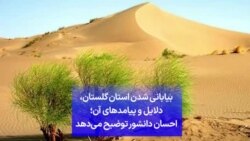 بیابانی شدن استان گلستان، دلایل و پیامدهای آن؛ احسان دانشور توضیح می‌دهد