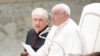 Pope Francis meets with volunteers of the Italian Red Cross in the Paul VI hall at the Vatican, April 6, 2024.