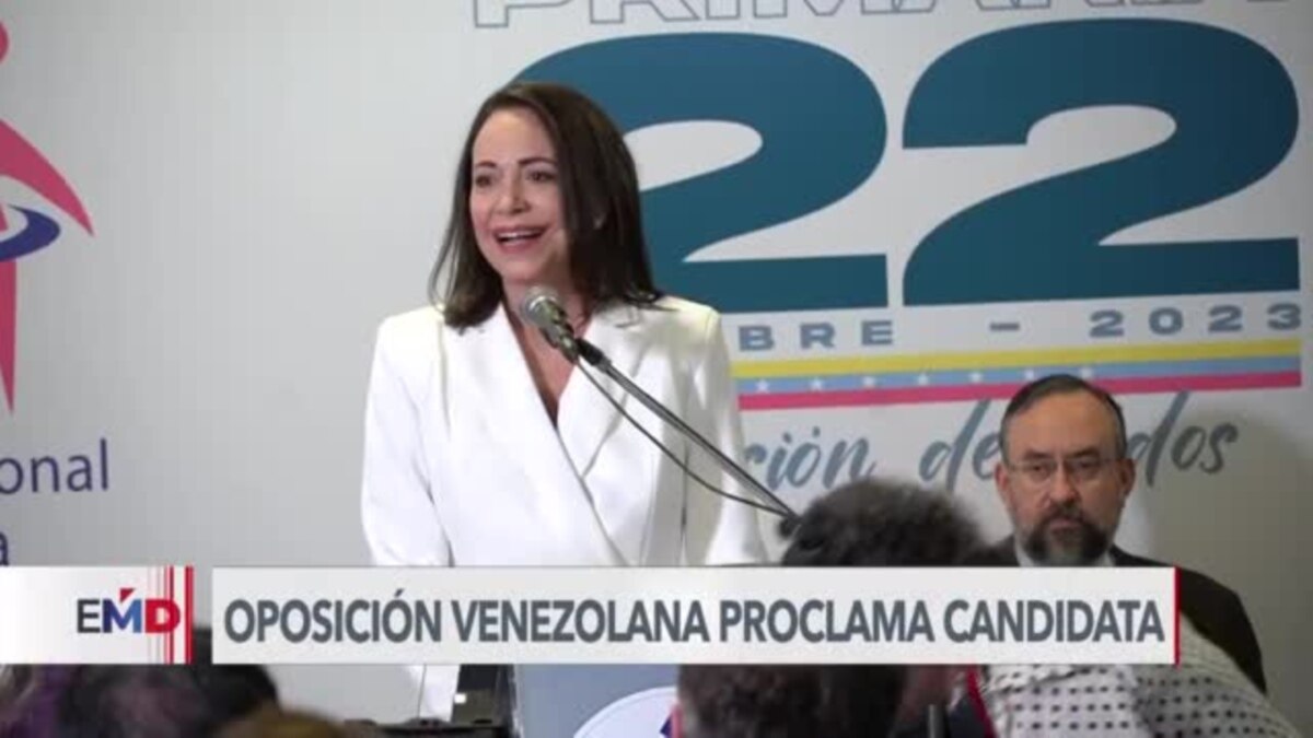 María Corina Machado es proclamada candidata presidencial opositora