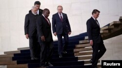 Presiden Rusia Vladimir Putin ketika menghadiri KTT BRICS diBrasilia, Brazil pada 14 November 2019 (foto: dok). 