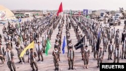 사열 중인 이슬람혁명수비대(IRGC) 대원들의 모습. (자료화면)