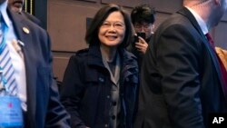 Presiden Taiwan Tsai Ing-wen di Manhattan, New York, Kamis 29 Maret 2023.