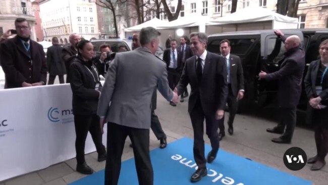 Blinken Heads to Munich Security Conference Amid US Foreign Aid Showdown