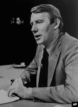 FILE - Robert MacNeil, executive editor of "The MacNeil-Lehrer Report," in February 1978.