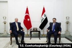 Cumhurbaşkanı Recep Tayyip Erdoğan ve Irak Başbakanı Muhammed Şiya es-Sudani Bağdat'ta biraraya geldi.