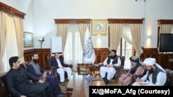 Afghanistan and Pakistan foreign officials 