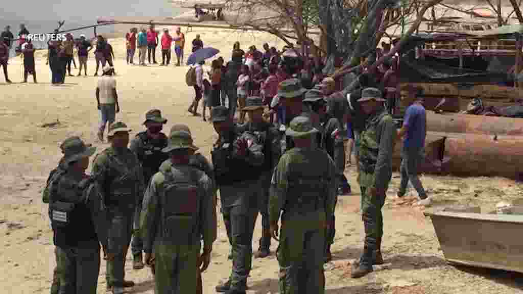 Las autoridades de Gestión de Riesgo y Protección Civil mantienen las operaciones de búsqueda y rescate en el lugar y confirman a 16 personas fallecidas. Foto tomada el 21 de febrero de 2024.