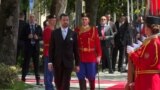 President of Montenero Jakov Milatović and guardians of of the army of Montenegro