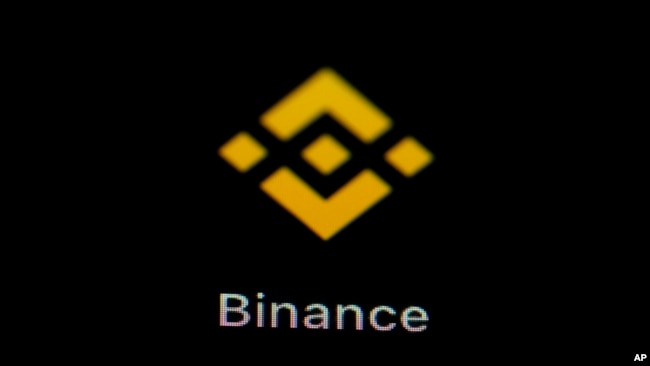 FILE — The Binance app icon is seen on a smartphone in Marple Township, Pa., Feb. 28, 2023.