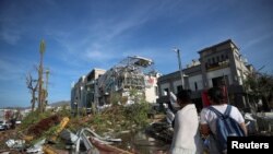 Kerusakan akibat Badai Otis di Acapulco, Meksiko, 26 Oktober 2023. (REUTERS/Henry Romero)