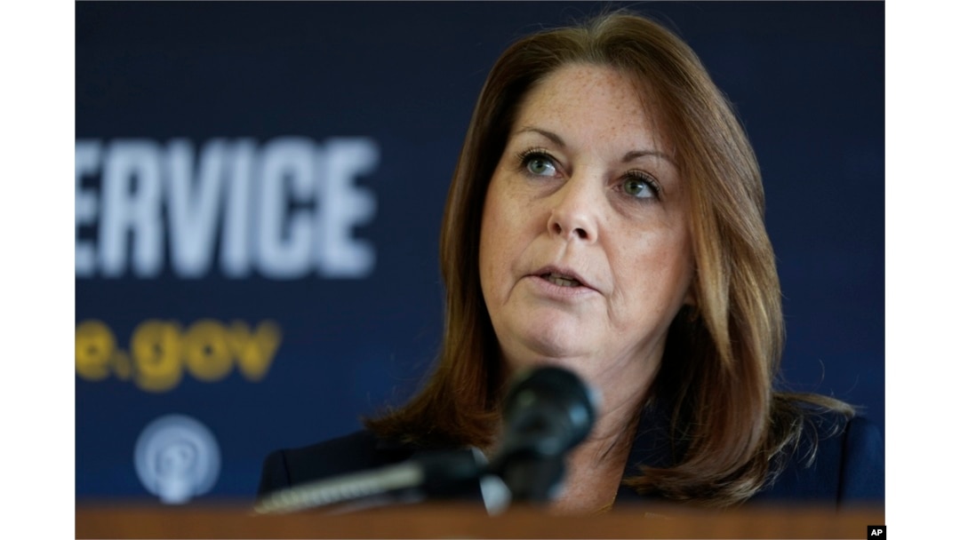 FILE - U.S. Secret Service Director Kimberly Cheatle speaks June 6, 2024, in Milwaukee.