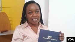 Samantha Banda is among businesspeople who obtained a certificate after completing a business course run by AWE and US Embassy