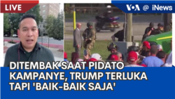 Laporan VOA untuk iNews: Ditembak saat Pidato Kampanye, Trump Terluka tapi 'Baik-Baik Saja'