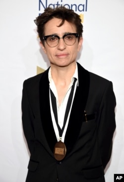 FILE - Masha Gessen attends the 68th National Book Awards Ceremony and Benefit Dinner at Cipriani Wall Street on Nov. 15, 2017, in New York.