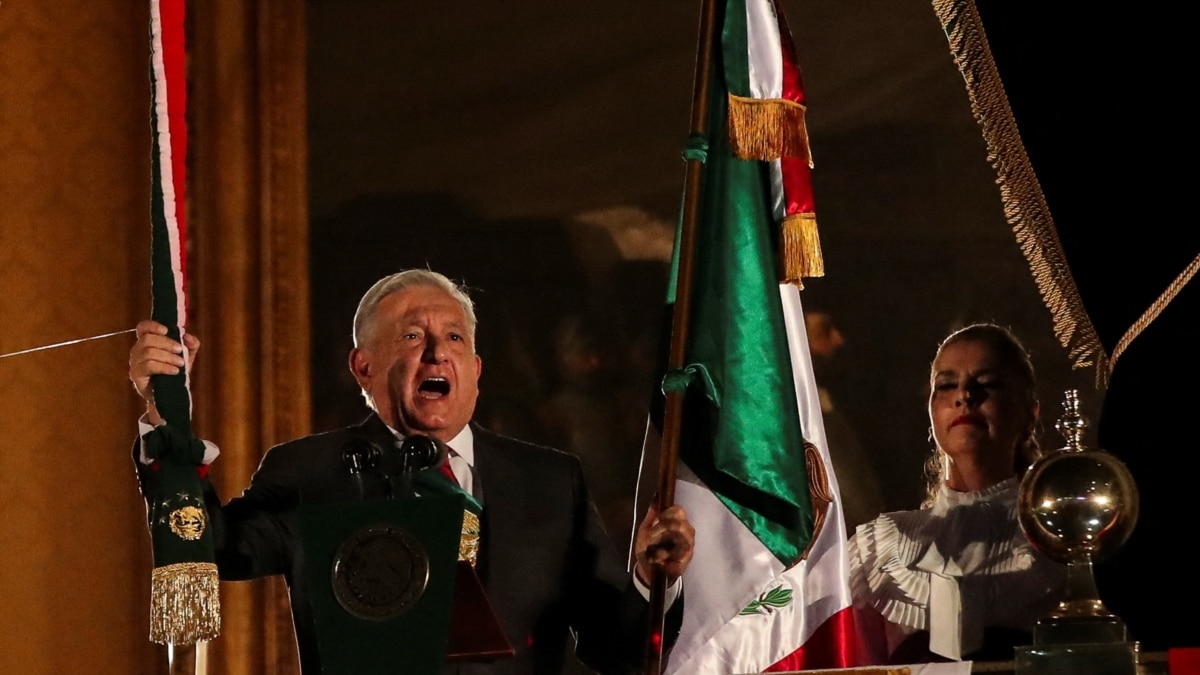 AMLO en el discurso por el Grito de Independencia de México ¡Vivan