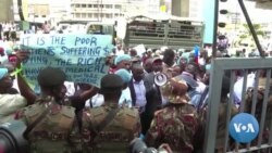 Profissionais de saúde do Quénia em protesto