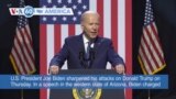 VOA60 America - U.S. President Joe Biden sharpens his attacks on Donald Trump