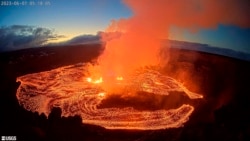 夏威夷大島基拉韋厄火山繼續噴發熔岩